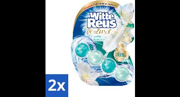 2 x Witte Reus - DeLuxe Toiletblok - Lovely Jasmine - 1 Toiletblok - Toiletblok - Toilet Reiniger - Jasmijngeur - Luxe Geur - Badkamer Geur