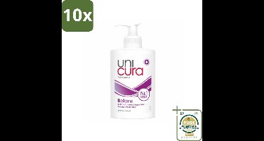 10 x Unicura Vloeibare Handzeep Anti Bacterieel Balans 250 ml - Grootverpakking - Handzeep - Antibacterieel - Handen Reinigen - Huid Verzorgen - Schone Handen