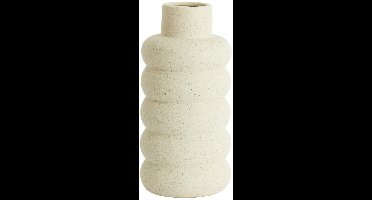 Light & Living Vaas Triota - Wit - Ø20x42cm - Keramiek - - Bloemenvaas - Woondecoratie - Decoratieve vaas voor woonkamer of slaapkamer