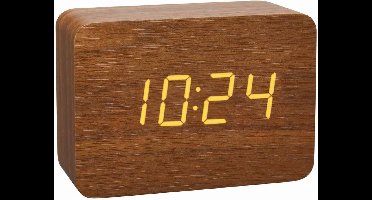 TFA Dostmann 60.2549.08 - Wekker - Alarm - Hout - Licht - Bruin