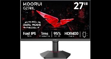 Koorui G2741L - 4K IPS Gaming Monitor - 27 Inch - 160 Hz - 1 ms