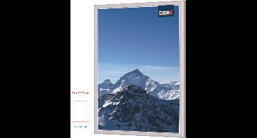 DESQ® - 4910 - Wissellijst - Aluminium - A4 21 x 29,7 cm - SET 10 STUKS - Dunne Rand - Foto Diploma Oorkonde - Passe-Partout Sjabloon A5 15x20 cm