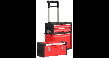 Gereedschapskoffer – Gereedschapskist – Toolbox – Gereedschapwagen – Werkplaats Organizer – Compact Ontwerp – Stevige Metalen Constructie – Mobiel Met Zwenkwielen
