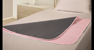 Incontinentie Onderlegger 90x90 cm – Vida Wasbare Matrasbeschermer met Instopstroken, 2 Liter Absorptie