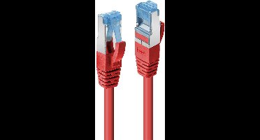LINDY 47164 RJ45 Netwerkkabel, patchkabel CAT 6 S/FTP 2.00 m Rood 1 stuk(s)