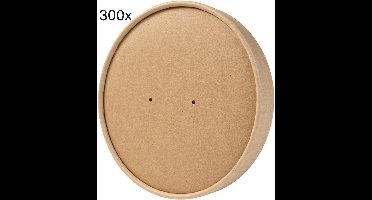 Milieuvriendelijke Kartonnen Membraandeksels Bruin Ø 150 mm (300 stuks)