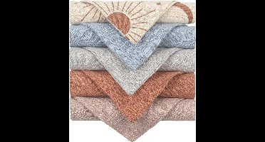 Luxe Mousseline Luiers 5-pack | Baby Spuugdoeken in Neutrale Kleuren