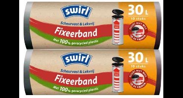 2x Swirl Pedaalemmerzakken XL met Fixeerband 30 liter 10 stuks