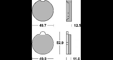 Plaquette de frein AV Céramique SBS pour moto Suzuki 750 GS D 1977-79 511HF Neuf