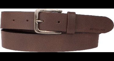 Petrol Industries Riem Heren - Broekriem - Leer - Bruin - 90 cm - M