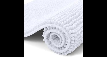 Badmat 50×80 cm – Antislip, Zacht & Absorberend – Wasbare Badkamermat – Wit