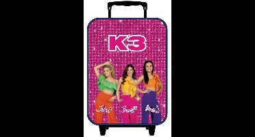 K3 Reistrolley Roze Signature 32x26x11cm - Studio 100 Merchandise - Marthe, Julia & Hanne -