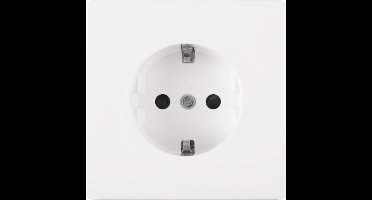 Merten D-Life contactdoos - inbouw - 1-voudig - randaarde - polarwit