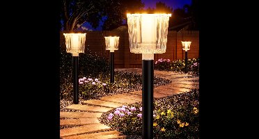 Tuinverlichting op Zonne Energie - Solar Buitenlampen -Zwart