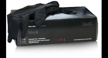 Montana Latex Handschoenen Zwart XL - 100 stuks