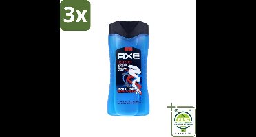 3 x Axe - 3-in-1 Douchegel - Sport Blast - Energizing Citrus - Hydraterend - 250 ml - Grootverpakking - Douchegel - Axe - Sport Blast - Gehydrateerd - Frisse Geur