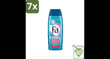 7 x Fa - Douchegel - Zeeliefde Energie - Verfrissend & Verkwikkend - Verzorgend - 250 ml - Grootverpakking - Douchegel - Fa - Zeeliefde - Energie - Verfrissend