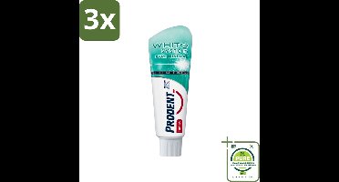 3 x Prodent - Tandpasta - White System Pure Mineral - Herstellend & Versterkend - 75 ml - Grootverpakking - Witte Tanden - Tandpasta - Tandglazuur - Whitening - Fluoride