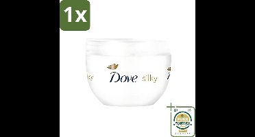 1 x Dove - Bodylotion - Silky - Verzorgend en herstellend - 300 ml- Huidverzorging - Droge Huid - Zijdezachte Huid - Hydratatie - Bodycrème
