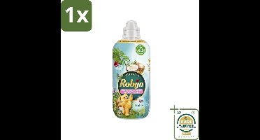 1 x Robijn Collections - Wasverzachter - Kokos - 1,25L - 50 Wasbeurten- Wasverzachter Kokos - Wasverzachter Fris - Wasverzachter Luxe - Wasverzachter Slijtage Bescherming
