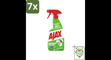 7 x Ajax – Ontvetter Spray – 500 ml - Grootverpakking - Ajax Ontvetter - Ontvetter Spray 500 Ml - Vet Verwijderen - Keukenreiniger - Krachtige Ontvetter