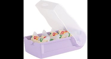 Studeerhulp CROCO, liggend A8-formaat, parelmoerroze doorschijnend.