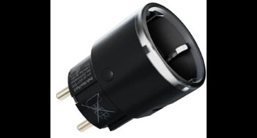 Shelly Plug S Z-wave LR Slimme Stekker Zwart | 2500W en Stroommeting