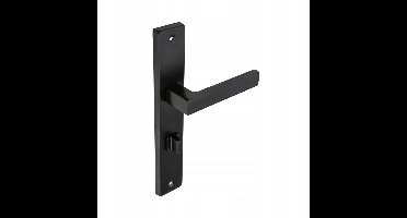 CUBUS-SL WC-deursluiting Zwart Mat met Slot - 72mm