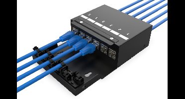 Digitus DN-93708-6 RJ45-moduledrager Keystone Zonder connectoren 1 stuk(s)