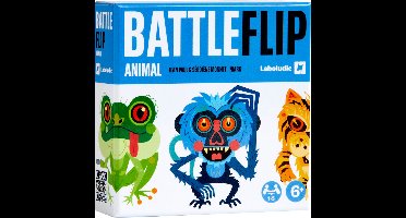 BATTELFILP - ANIMAL - GERONIMO GAMES - LABOLUDIC - kaartspel - kinderspel - puzzle - vanaf 6 jaar oud - van 1 tot 5 spelers