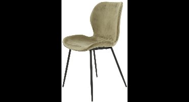 Giga Meubel Eetkamerstoel Velvet - Champagne - Set van 4