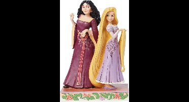 Rapunzel en Moeder Gothel beeldje - Handbeschilderd Disney Tangled figuur met geschenkverpakking