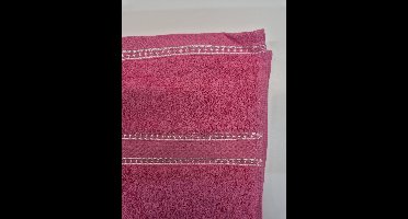 Luxe Handdoek - Roze - 50 x 100 cm