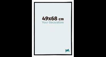 Your Decoration - Puzzellijst 49x68 cm - Zwart Mat - Puzzellijst 500-1000 stukjes - Kunststof Fotolijst - Annecy
