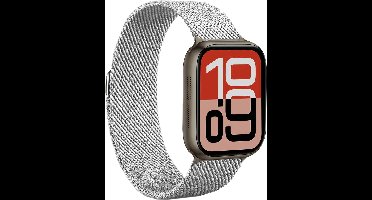 Horlogeband Milanees Geschikt voor Apple Watch SE 40 mm Bandje - Bandje Geschikt voor Apple Watch SE 40 mm Band Milanees - Zilver