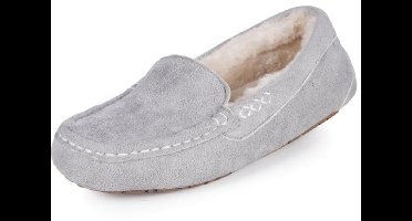 De warmste damespantoffels warmtehouders grijs 39