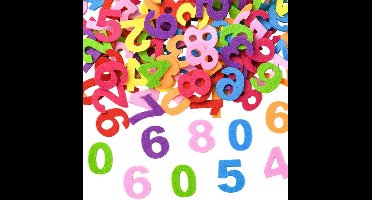 KARZO - Vilt Craft Cijfers - 3 Pockets - 150 Stuks - Kleurrijk Assortiment