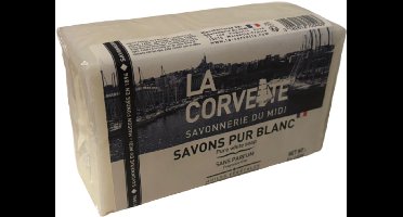 Pure witte zeep - La Corvette - 5 x 100g -100% plantaardig - parfum en kleurstof vrij - natuurlijke zeep