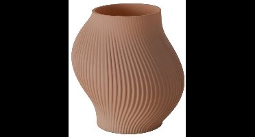 Boltze - Vaas - Bloemenvaas - Bruin - Glas - Handgemaakt - 20x17cm