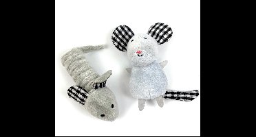 Happy pet tabby patch muizen 11 cm en 9 cm