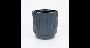 Vita bloempot Mika Cyli 40 antraciet