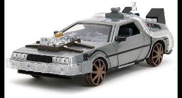 Jada Terug Naar De Toekomst Iii Dlorean 1885 1:24 Figuur Zilver