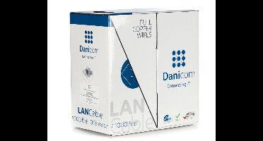 DANICOM CAT5E UTP 305 meter kabel op rol stug - LSZH (Dca) - Trekdoos - Internetkabel - Netwerkkabel - UTP kabel