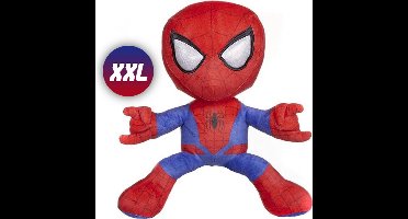 Spiderman Marvel Pluche Knuffel XXL 100 cm [Spider-Man XL Plush Toy | Extra grote superheld knuffelpop voor kinderen jongens meisjes | Super Groot XXL Speelgoed]
