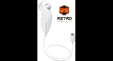 Retro Gaming Goods® - Nunchuck - Wit - Geschikt voor Nintendo Wii & Nintendo Wii U