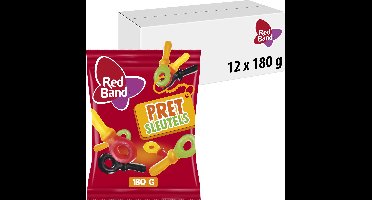 Red Band pretsleutels - snoep- winegums & dropsleutels - 12x180g