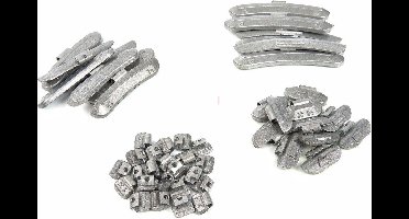HBM 100 Stuks Fe Wielgewicht Zink Voor Stalen Velgen 5 Gram
