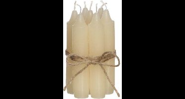 Kaarsen taps toelopende crème 11cm hoog (set van 7 stuks)