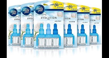 Ambi Pur 3volution – Electric Refill Cotton Fresh - 6 stuks