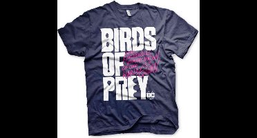 DC Comics Harley Quinn Heren Tshirt -M- Birds Of Prey - Logo Blauw